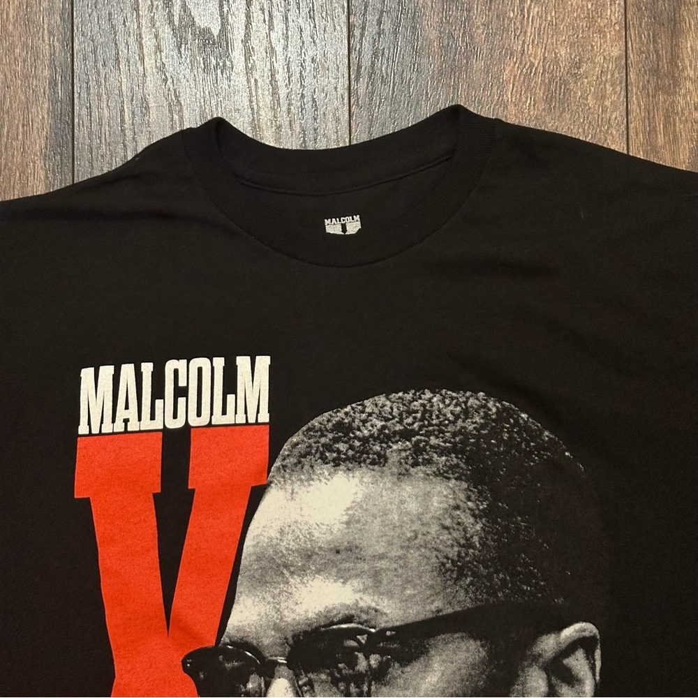 Malcolm X short sleeve black t-shirt size Medium - Picture 8 of 13
